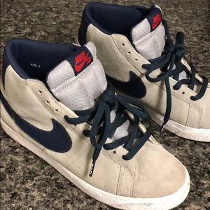 Nike SB Blazer Grey/Navy Blue Size 8